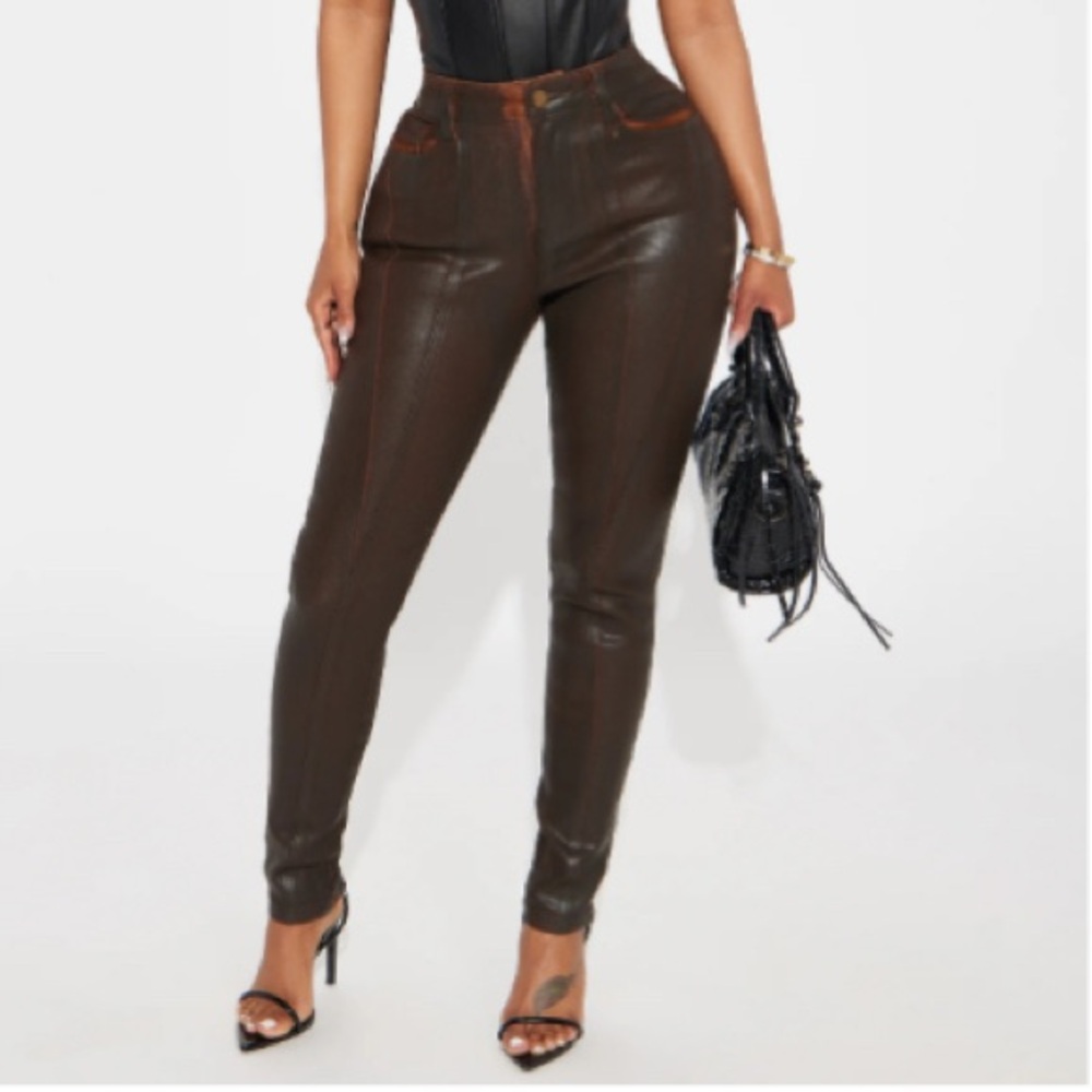Fashion Nova | Limited Edition Coated
Skinny Pant